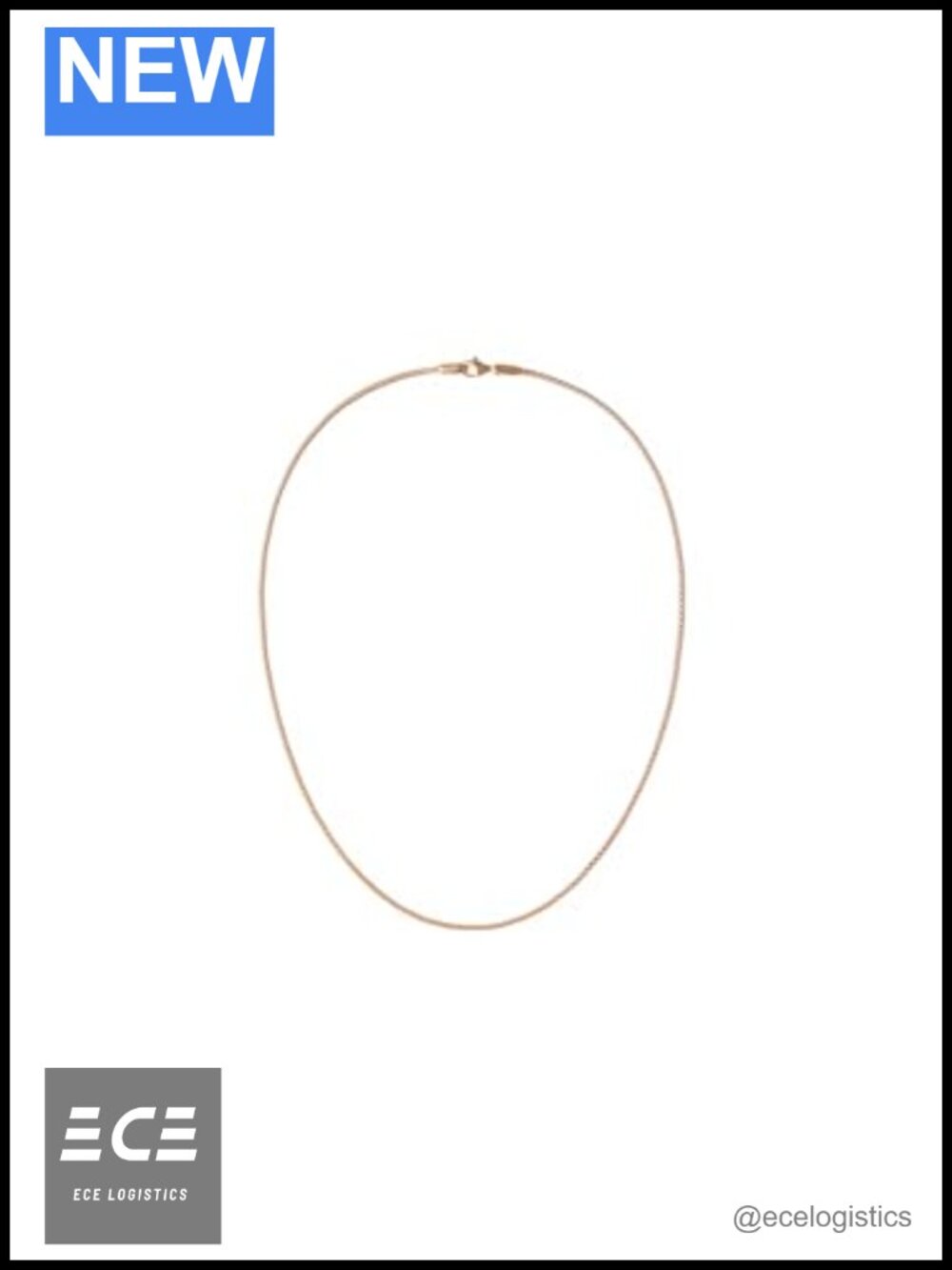 Daniel Wellington Tide Rose Gold Plated Mesh Chain Necklace 45cm